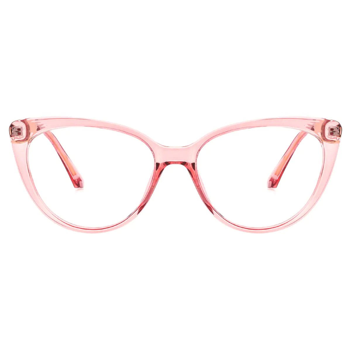 Cat-eye Transparent Pink Eyeglasses