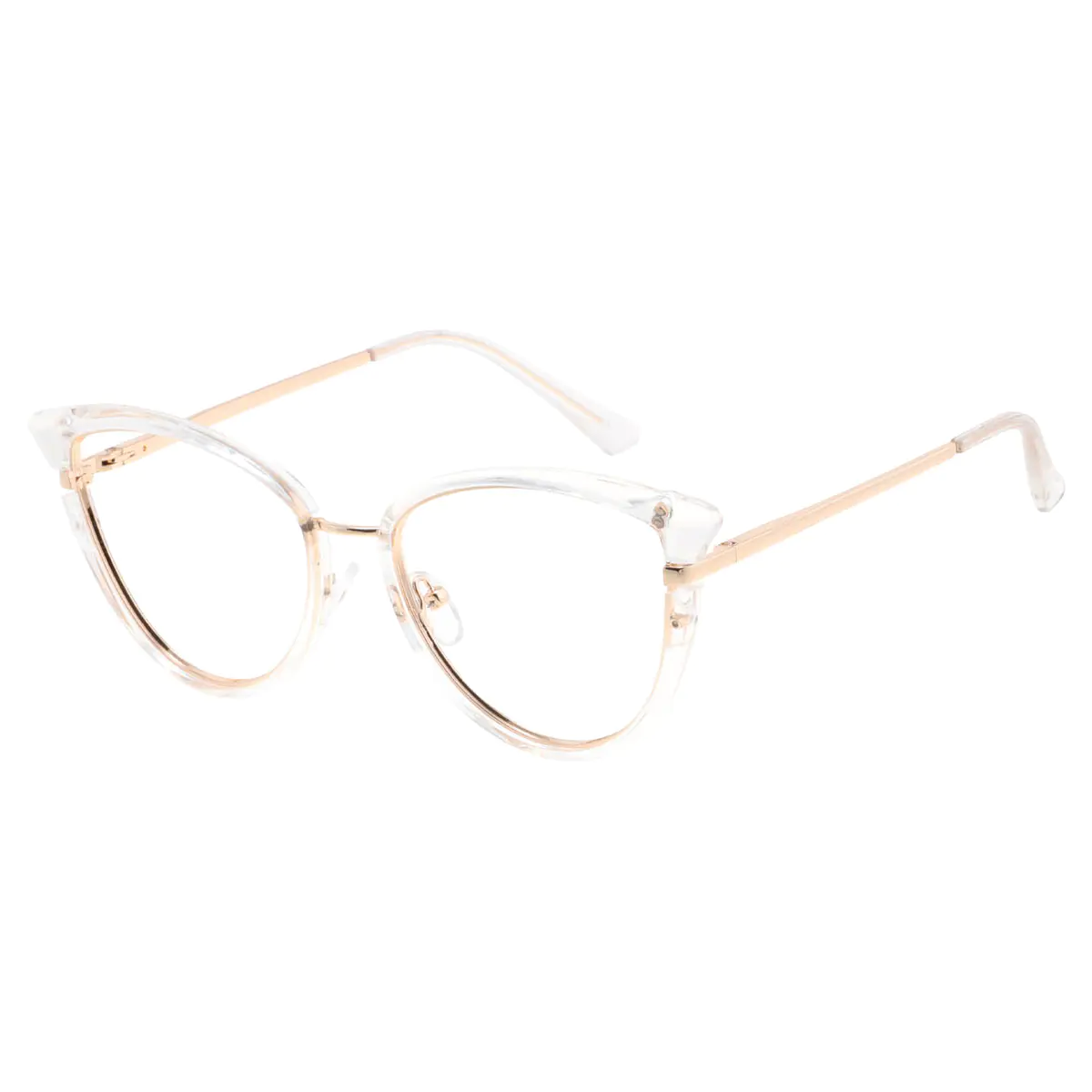 Cat-eye Clear Eyeglasses