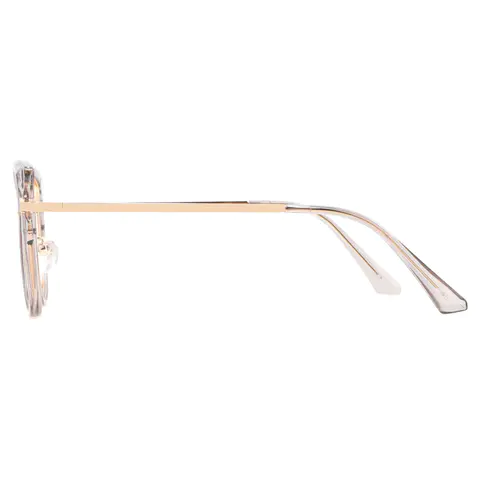 Cat-eye Transparent Gray Eyeglasses