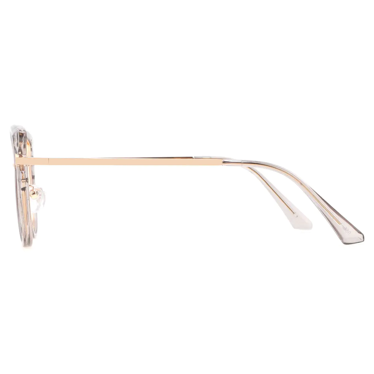 Cat-eye Transparent Gray Eyeglasses