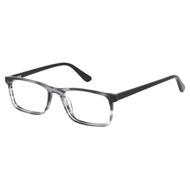 Rectangle Black/Gray Eyeglasses