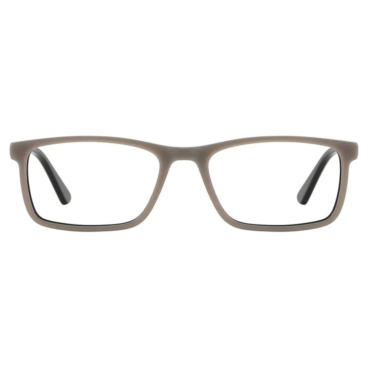 Rectangle Transparent Gray Eyeglasses