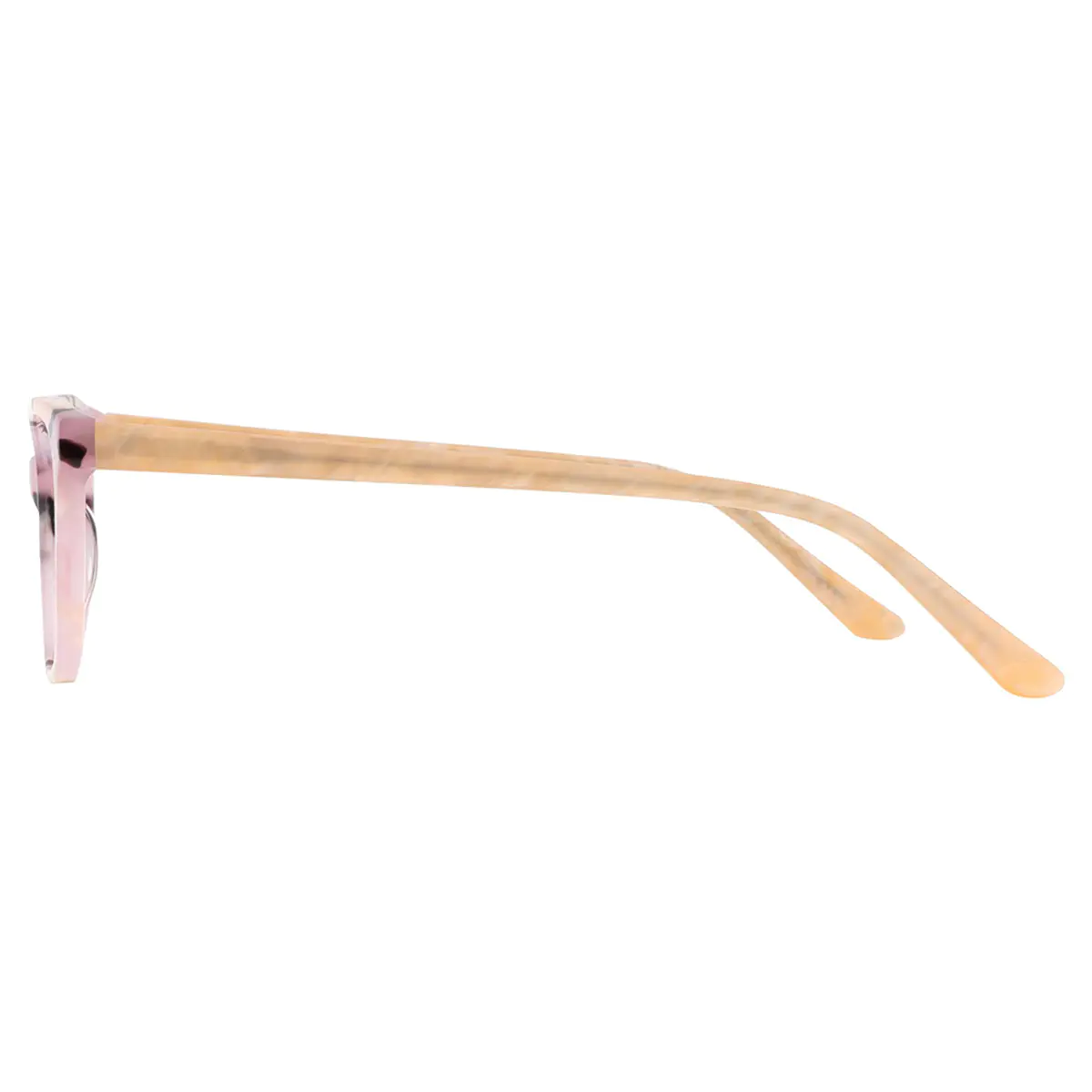 Oval Pink Tortoiseshell Eyeglasses