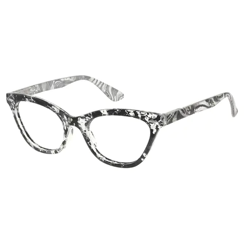 Cat-eye Black Reading Glasses