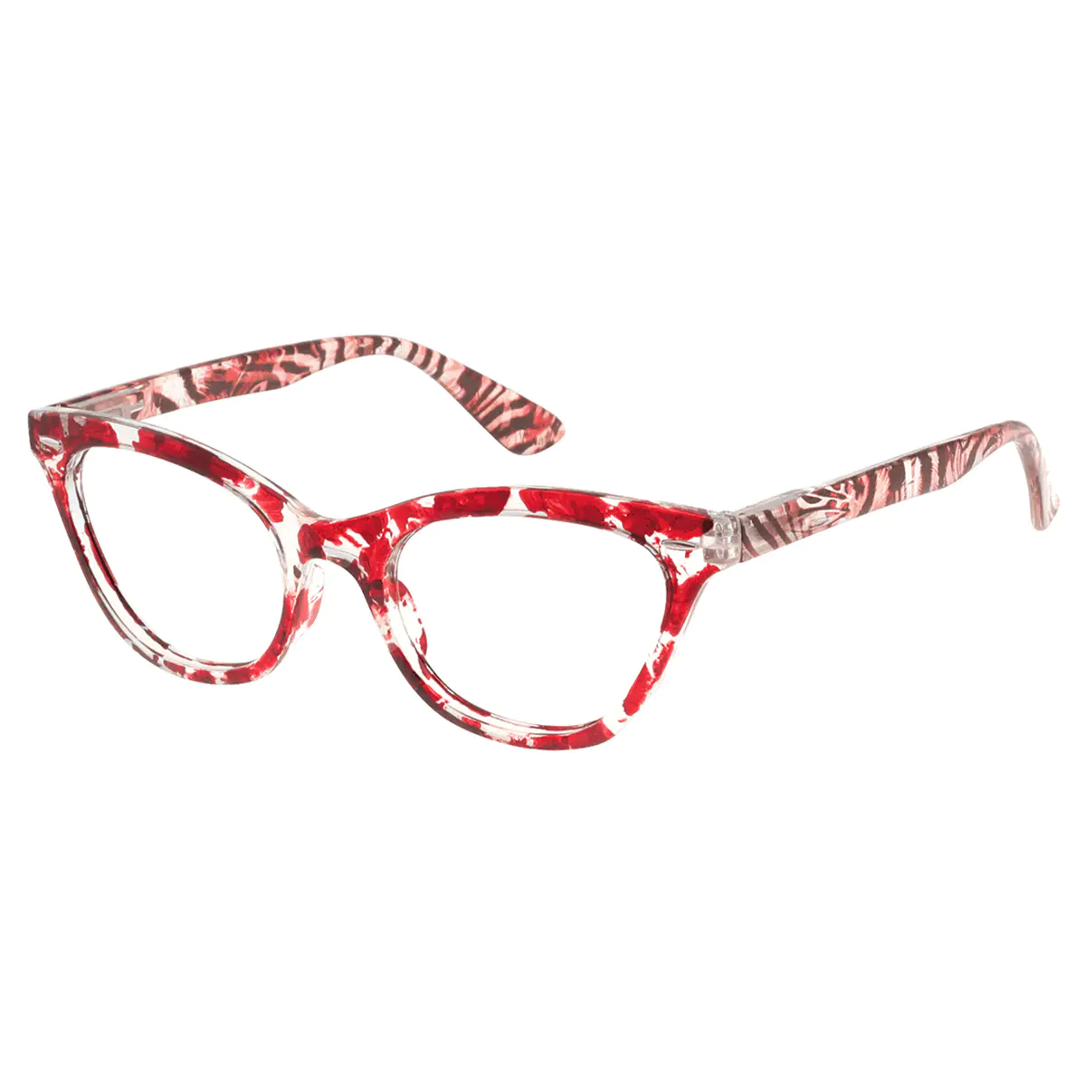 Cat-eye Red Reading Glasses