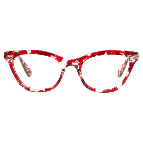 Cat-eye Red Reading Glasses