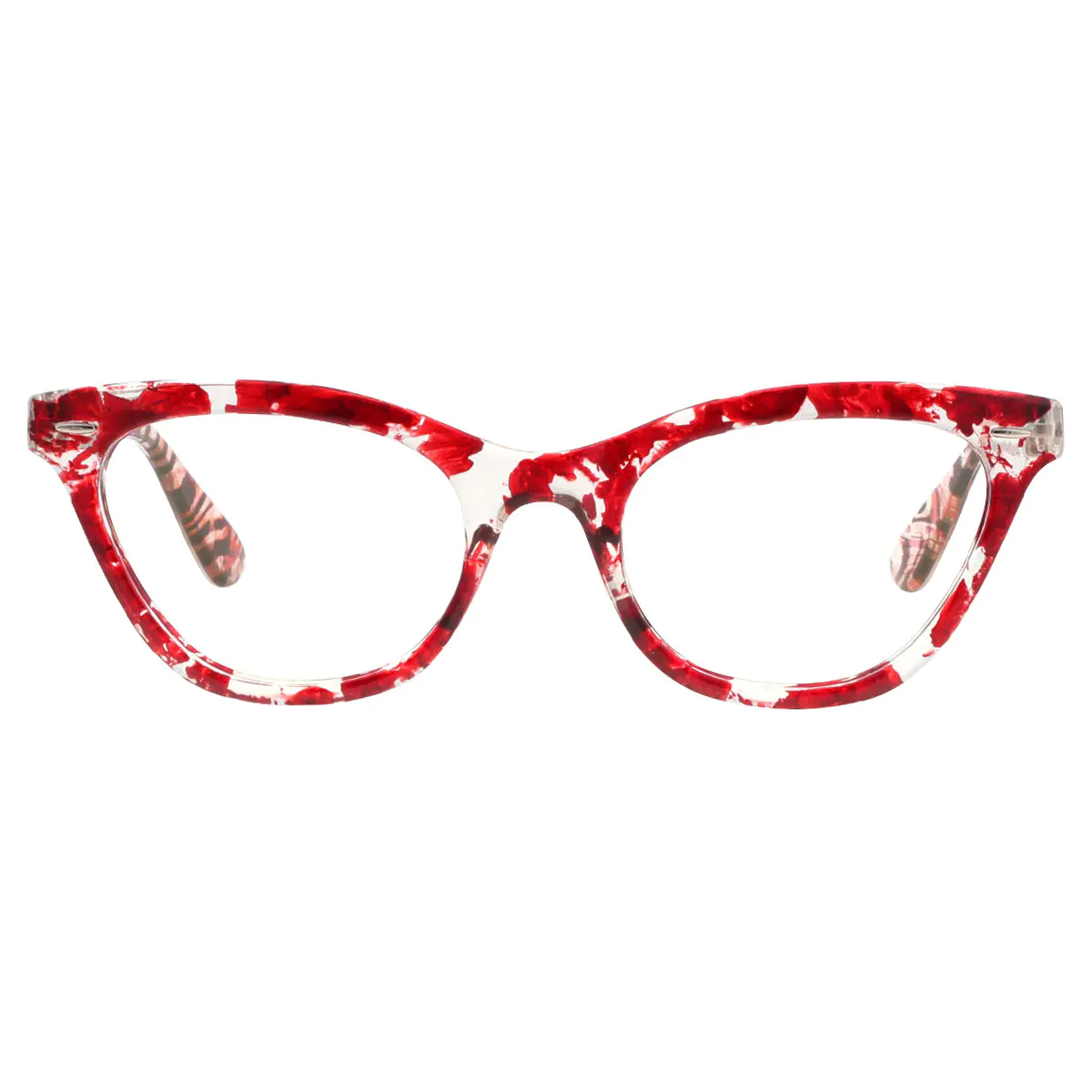 Cat-eye Red Reading Glasses