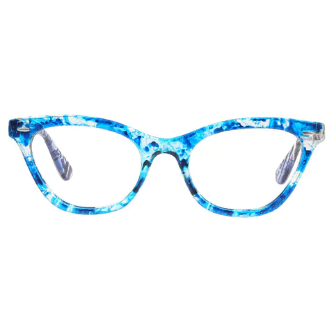 Cat-eye Blue Reading Glasses