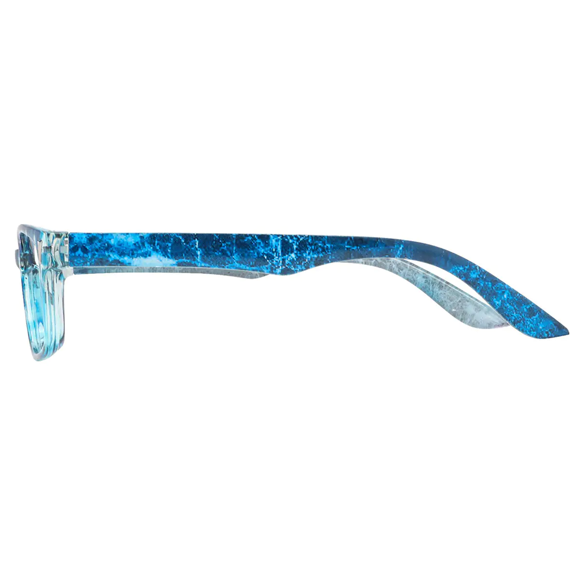Rectangle Blue Reading Glasses