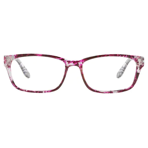Rectangle Pink Reading Glasses