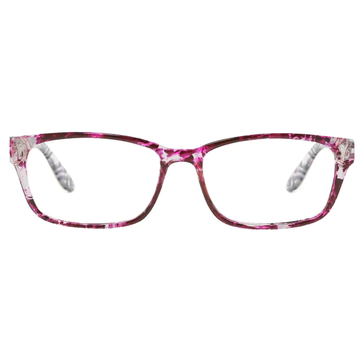 Rectangle Pink Reading Glasses