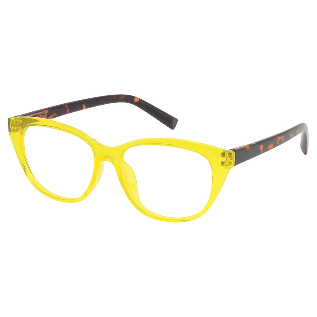 Cat-eye Yellow Eyeglasses