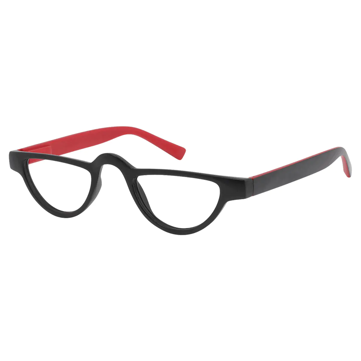 Geometric Red Reading Glasses