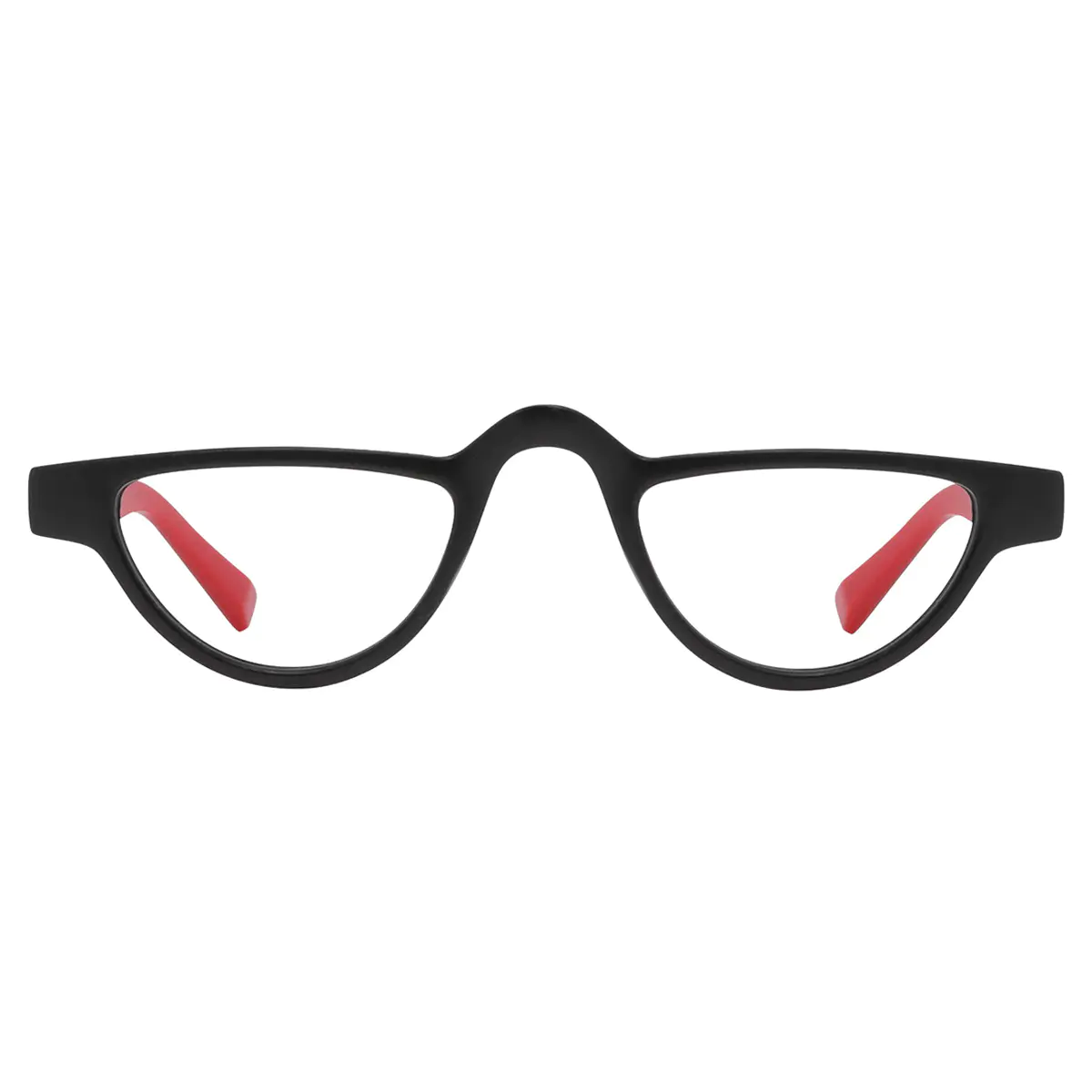Geometric Red Reading Glasses