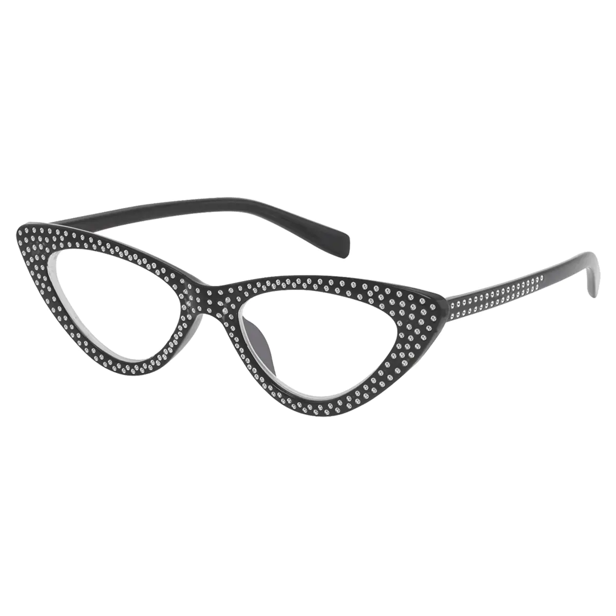 Cat-eye Black Reading Glasses