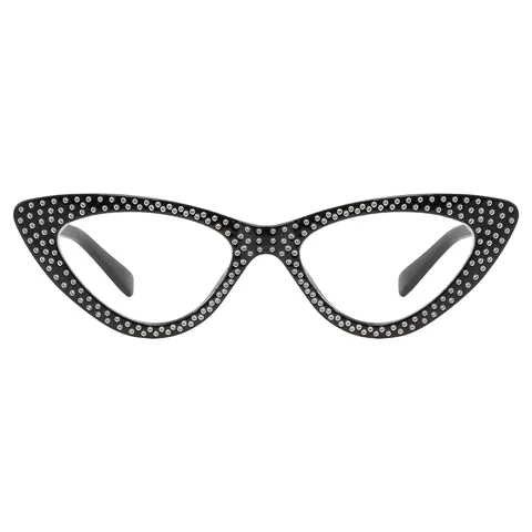 Cat-eye Black Reading Glasses