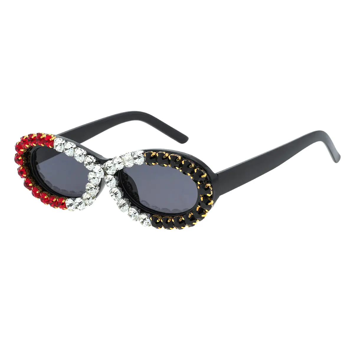 Oval Black Sunglasses