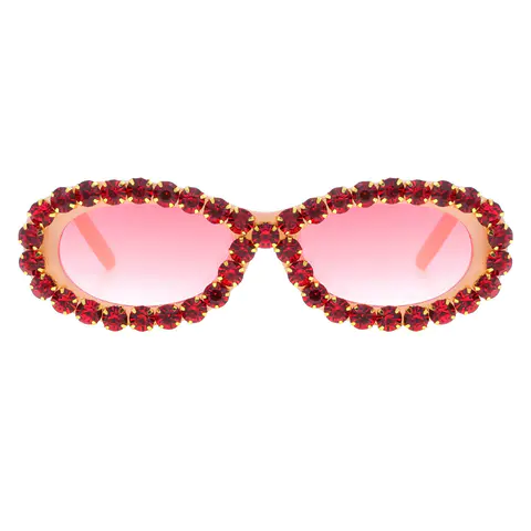 Oval Pink Sunglasses