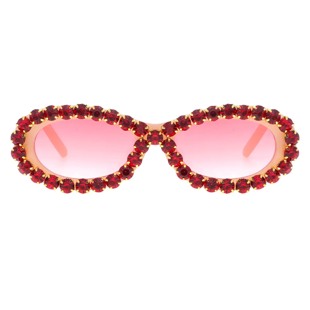 Oval Pink Sunglasses