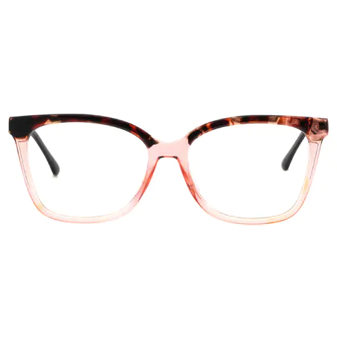 Square Tortoiseshell/Pink Eyeglasses