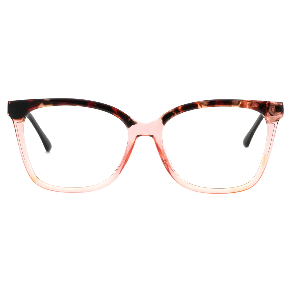 Square Tortoiseshell/Pink Eyeglasses