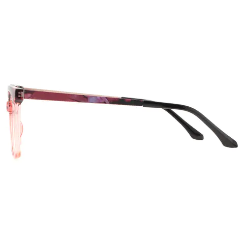 Square Tortoiseshell/Pink Eyeglasses