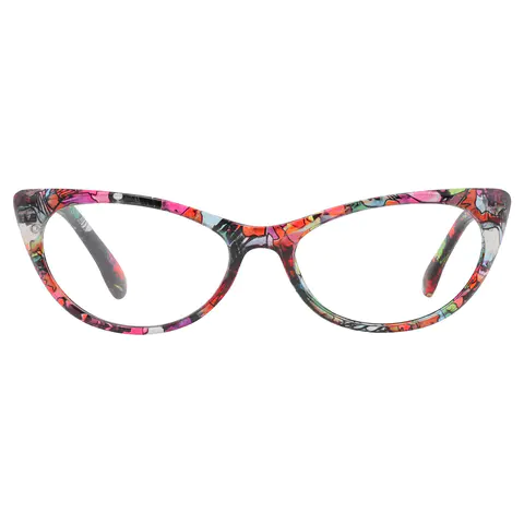 Cat-eye Red Reading Glasses