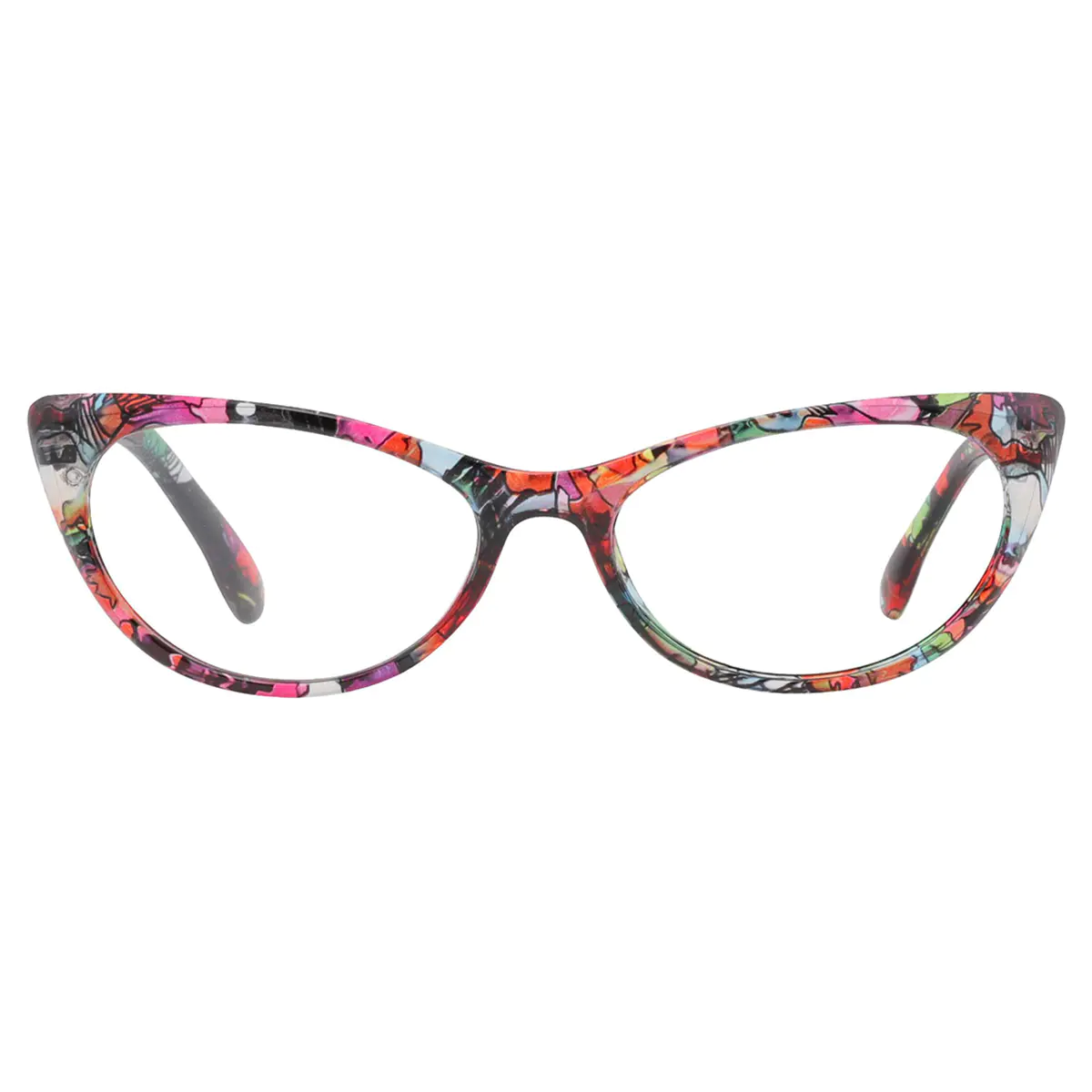 Cat-eye Red Reading Glasses