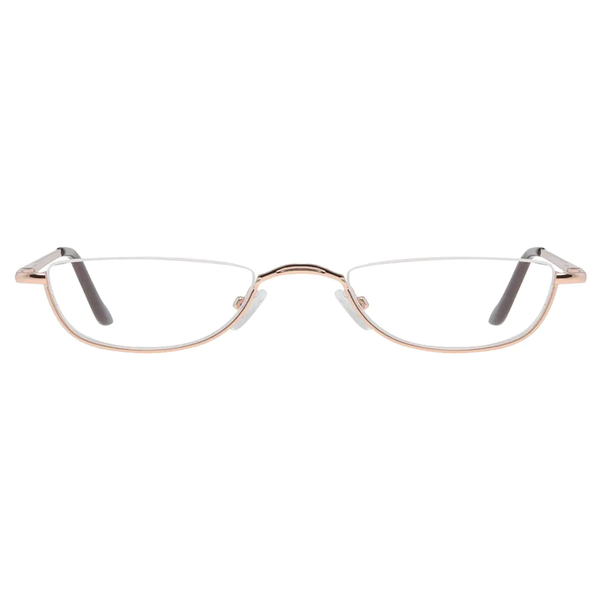 Rectangle Gold Reading Glasses