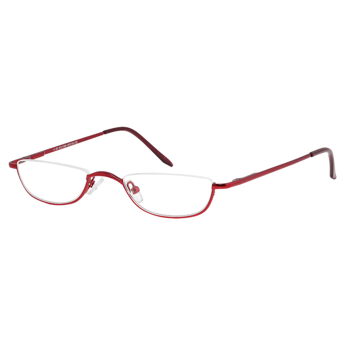Rectangle Red Reading Glasses