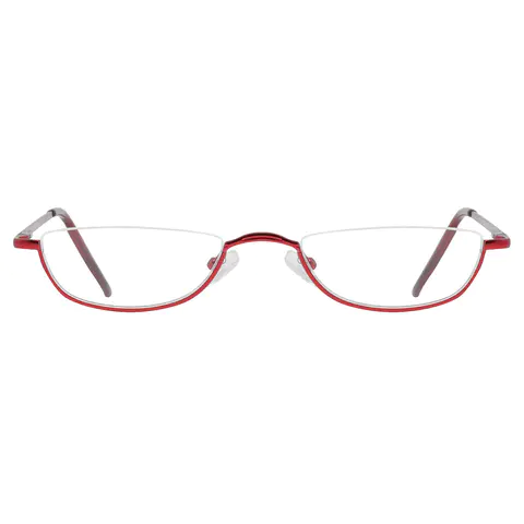 Rectangle Red Reading Glasses