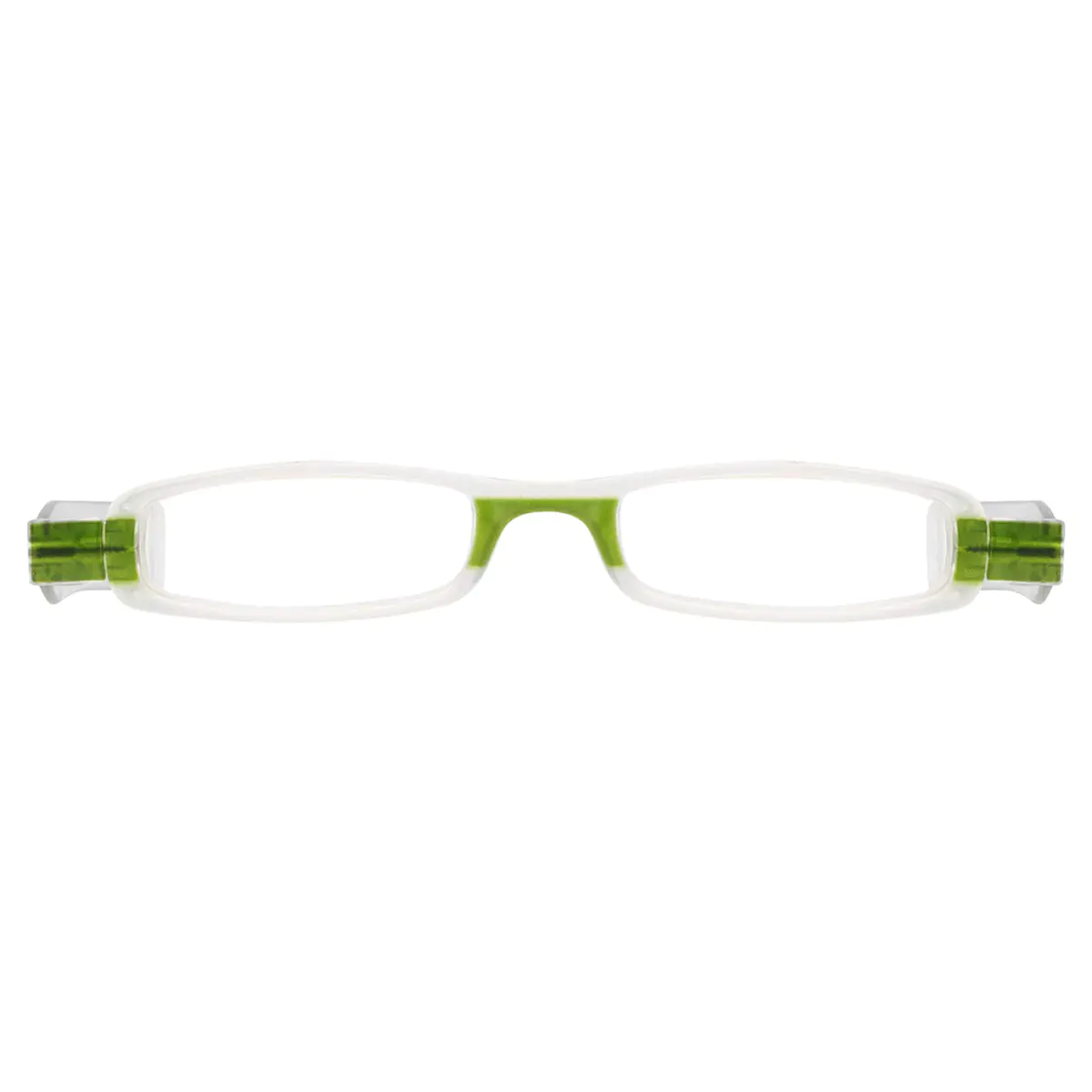 Rectangle Green Reading Glasses