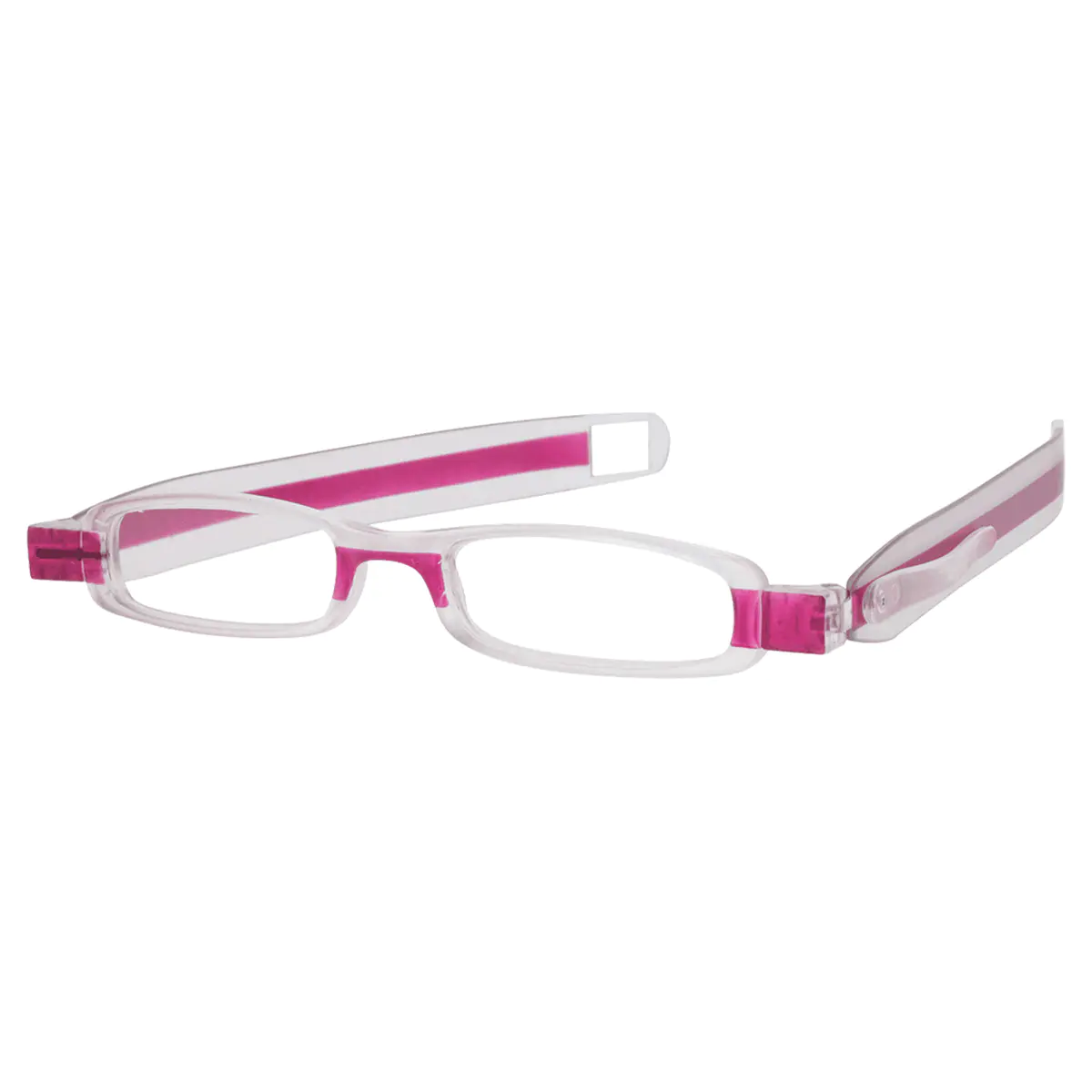 Rectangle Pink Reading Glasses