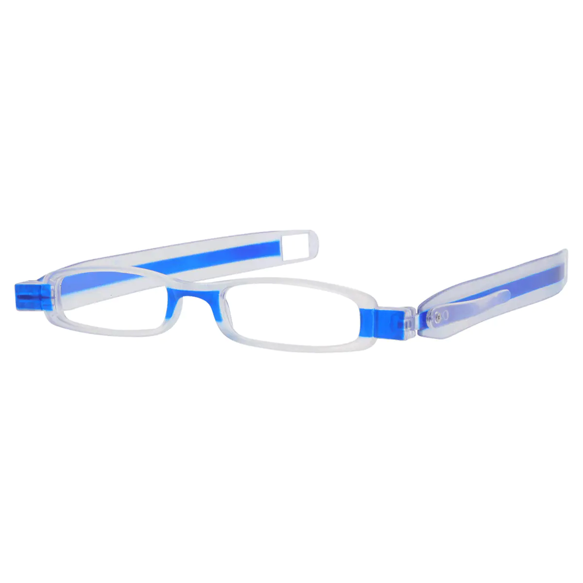 Rectangle Blue Reading Glasses