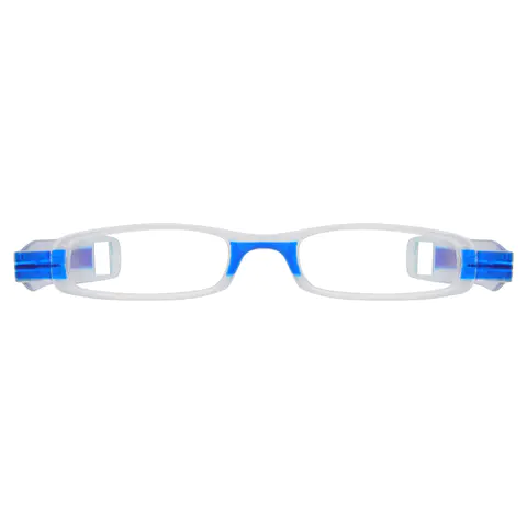 Rectangle Blue Reading Glasses
