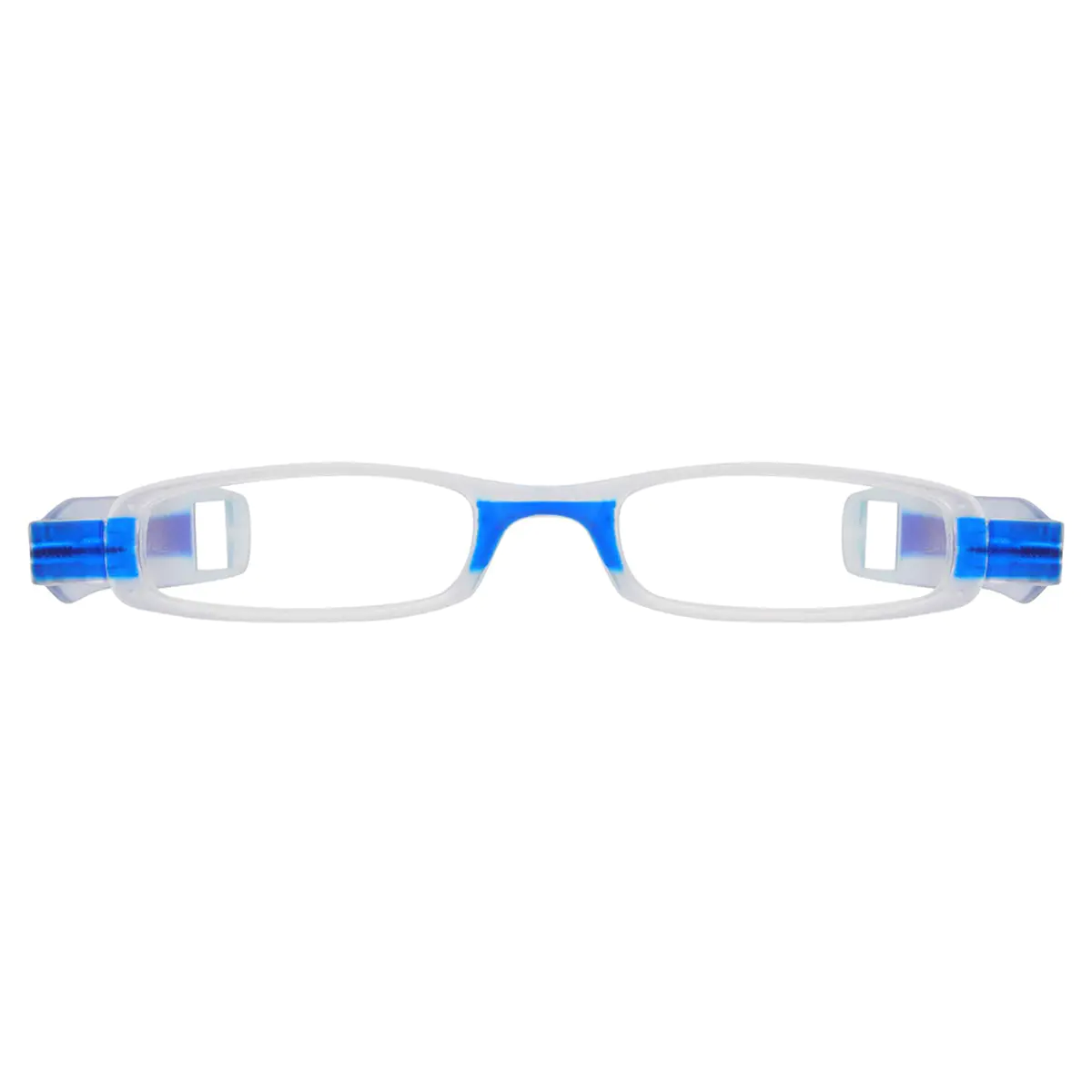 Rectangle Blue Reading Glasses