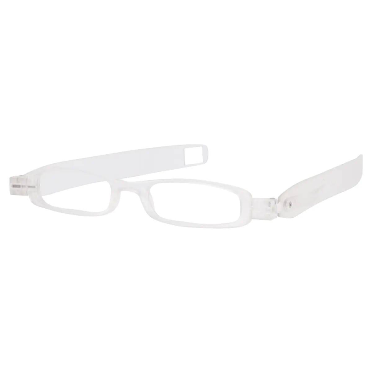 Rectangle White Reading Glasses