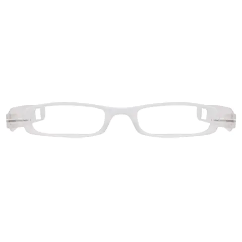 Rectangle White Reading Glasses
