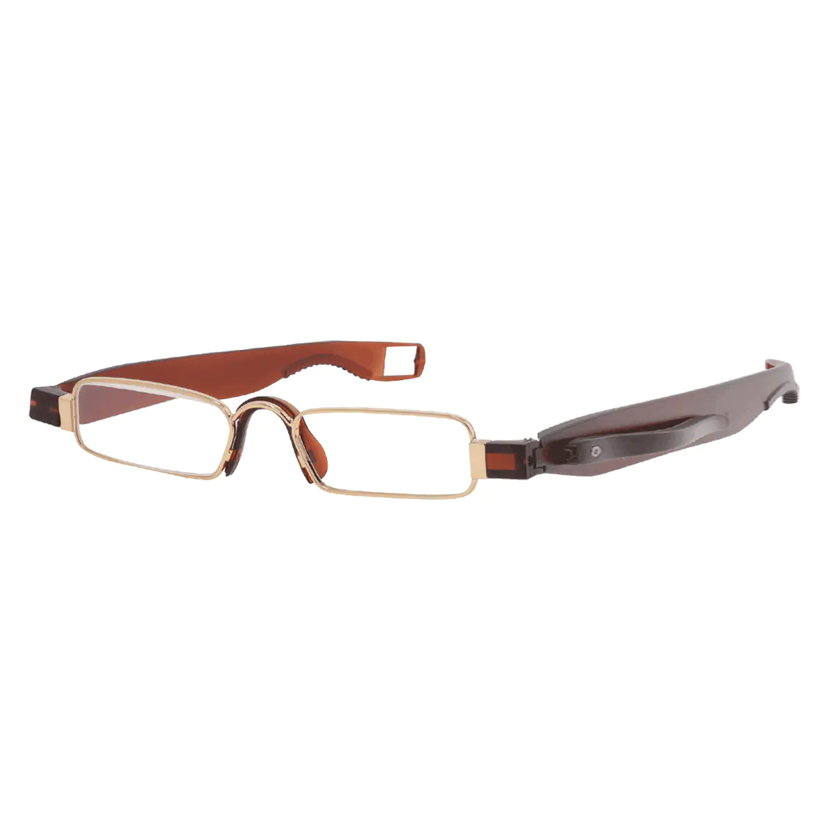 Rectangle Brown Reading Glasses