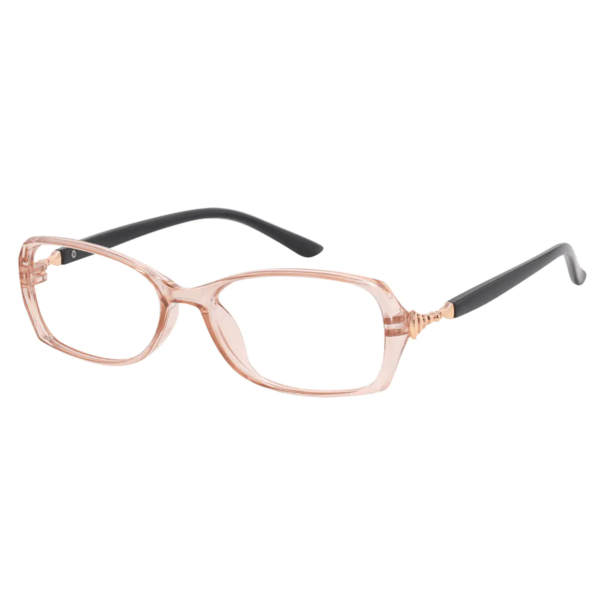 Rectangle Rose Gold Reading Glasses