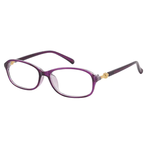 Rectangle Purple Reading Glasses