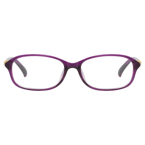 Rectangle Purple Reading Glasses