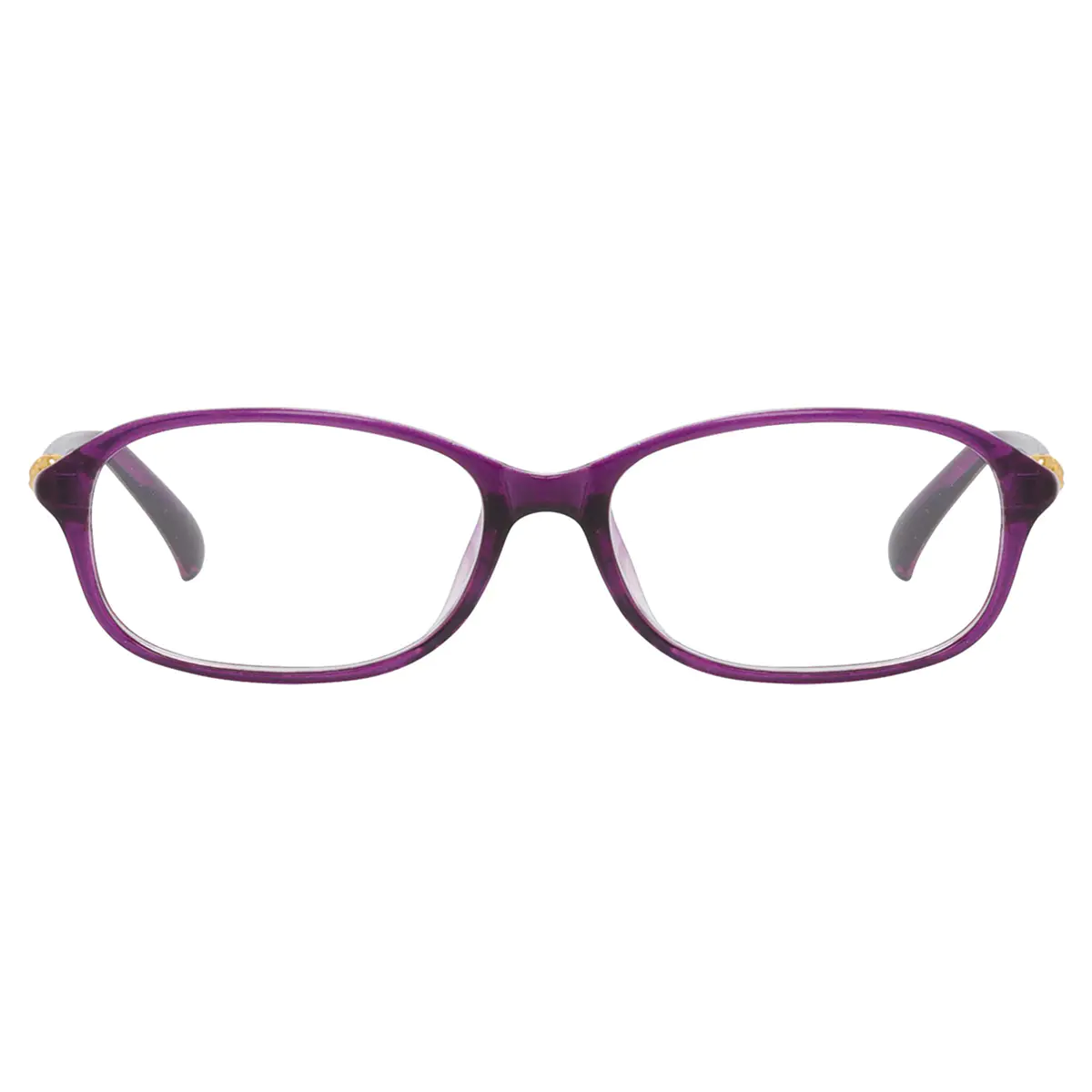 Rectangle Purple Reading Glasses