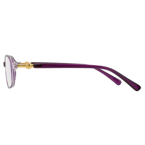 Rectangle Purple Reading Glasses
