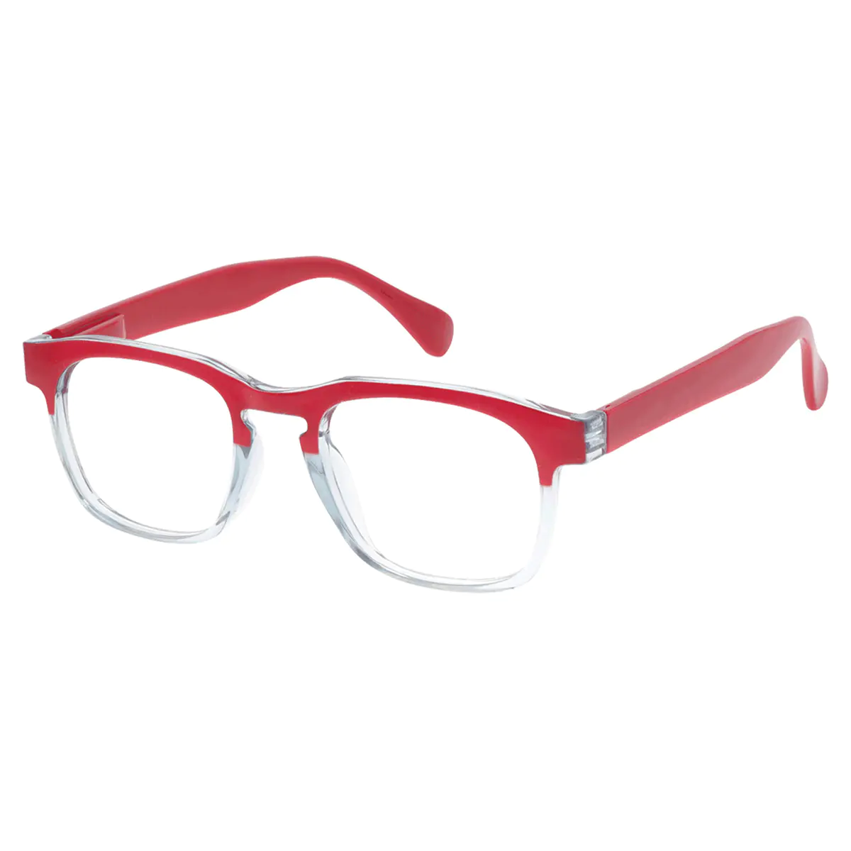 Browline Red Reading Glasses