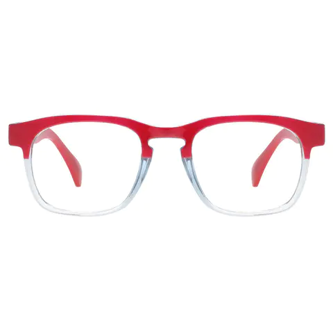 Browline Red Reading Glasses