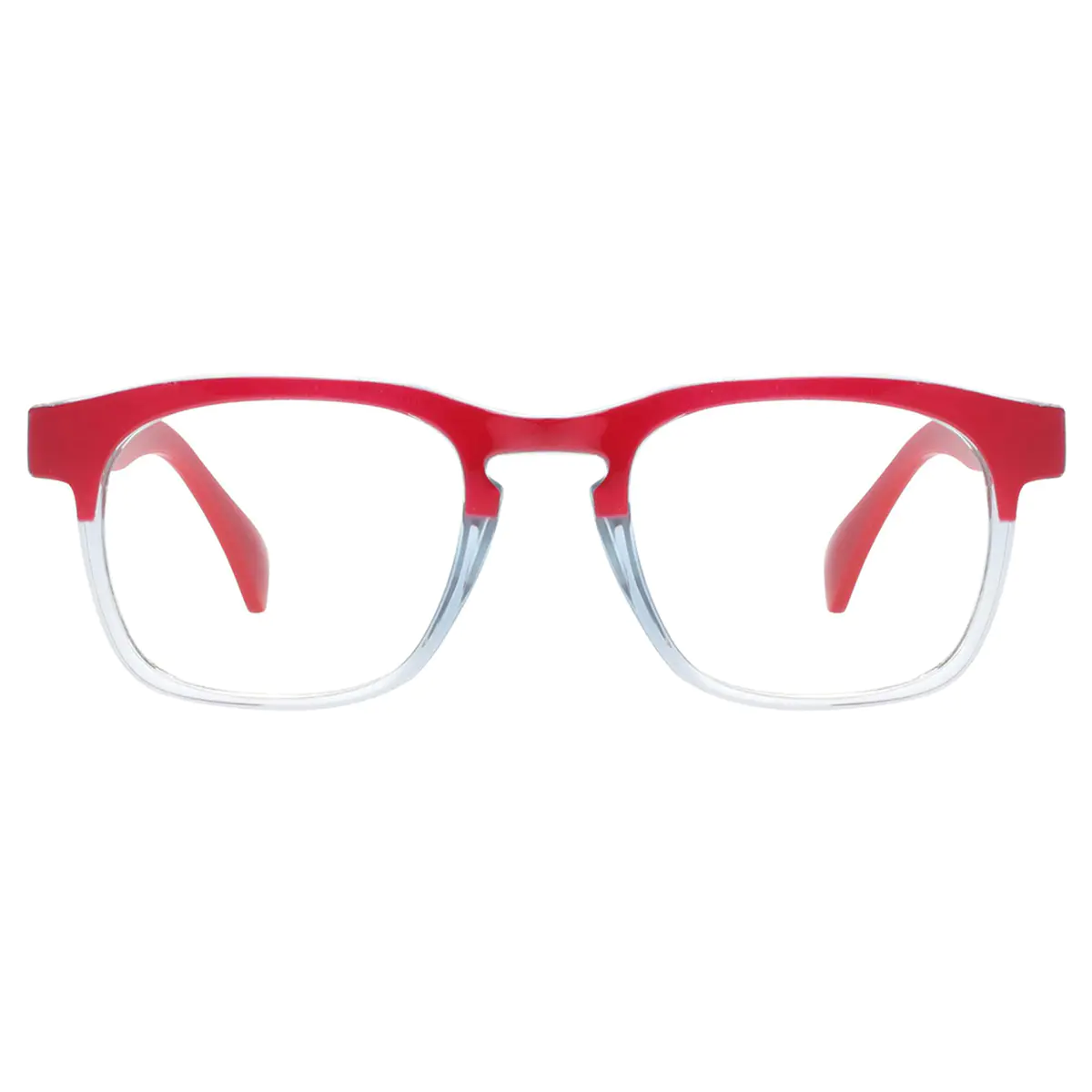 Browline Red Reading Glasses