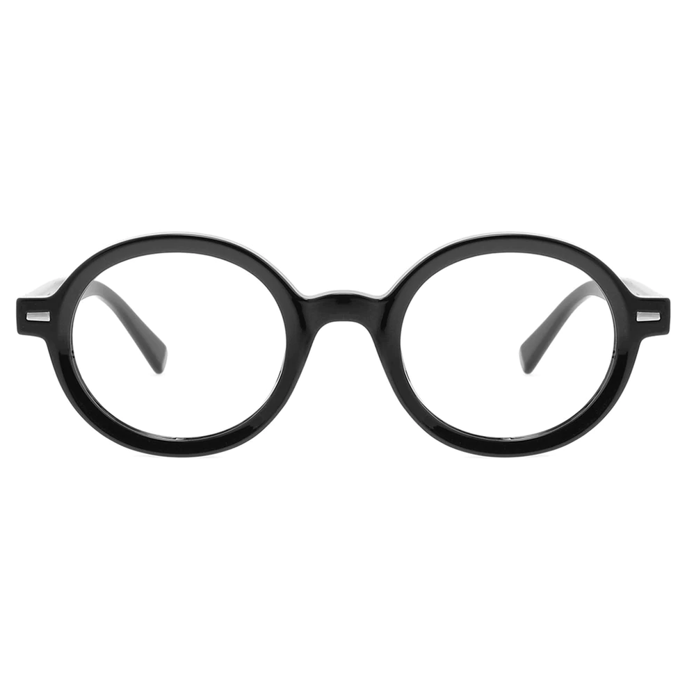 Round Black Eyeglasses