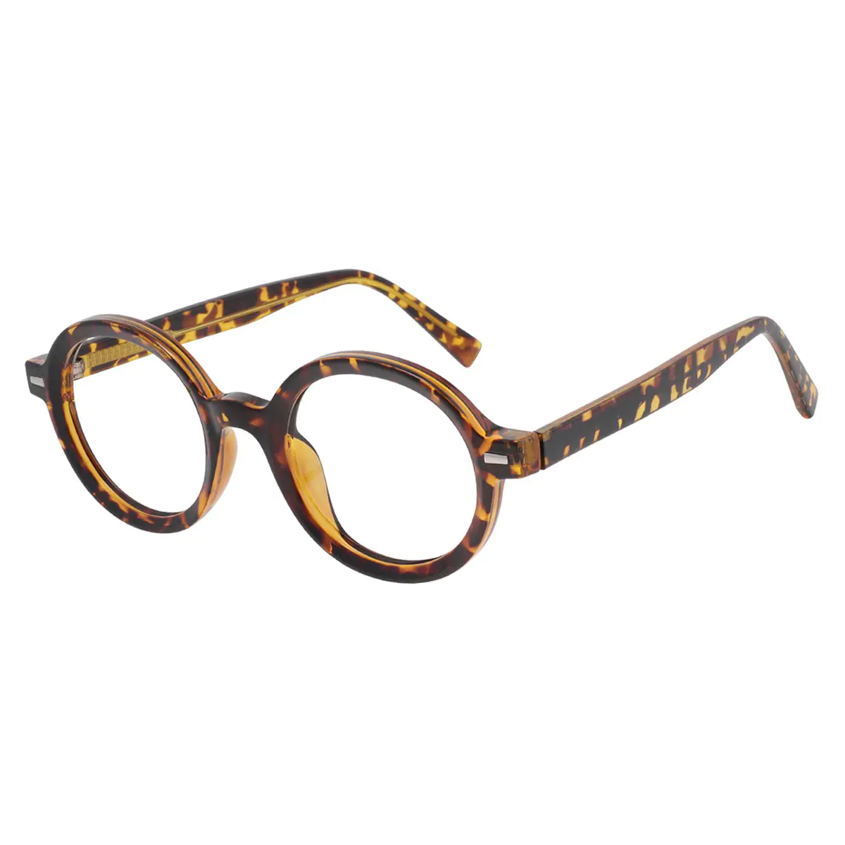 Round Tortoiseshell Eyeglasses