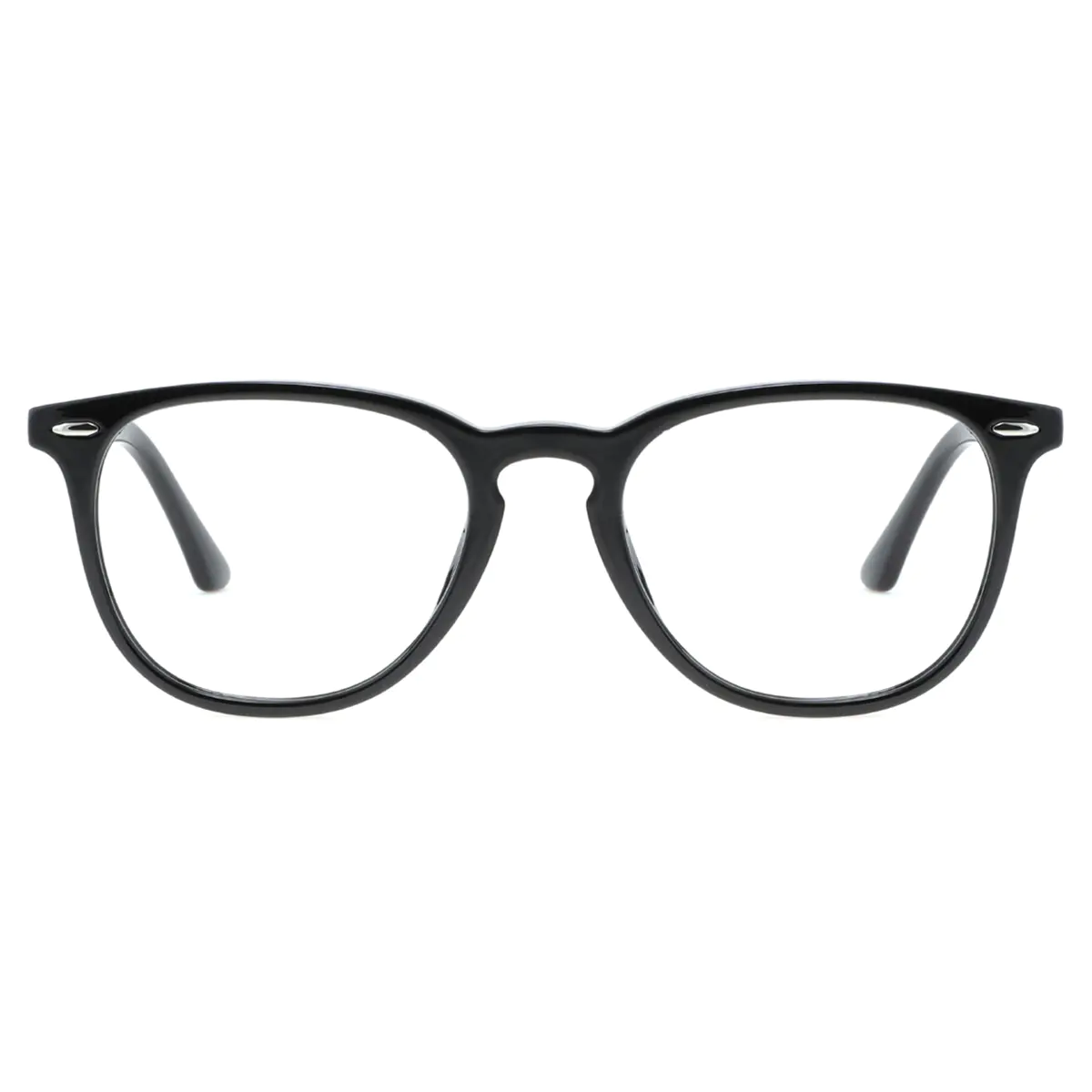 Oval Black Eyeglasses